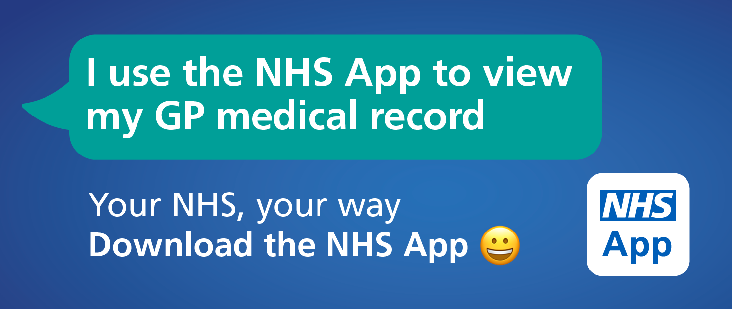 I use the NHS app to view my medical record. Your NHS your way. Download the NHS app