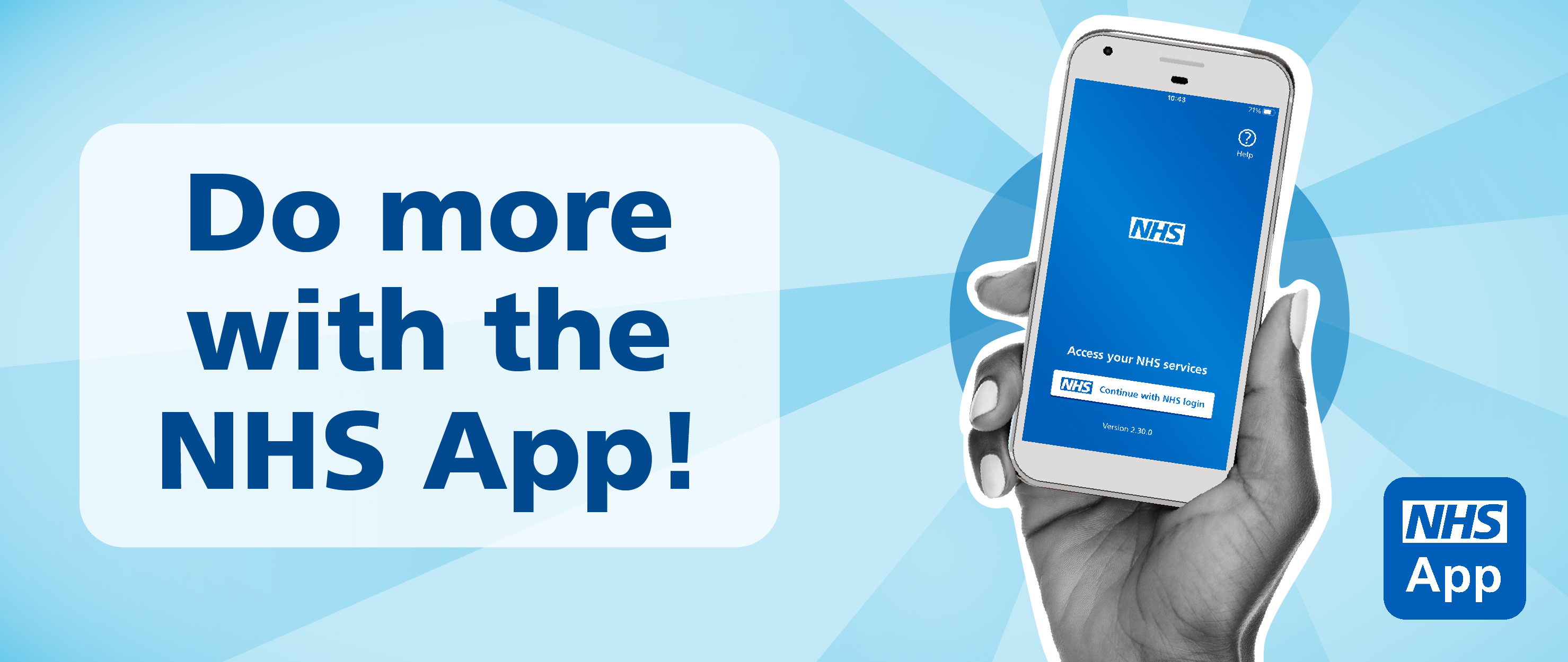 Do more with the NHS app